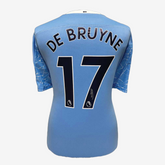 Kevin De Bruyne Signed Manchester City Football Shirt - 2020-21 Home